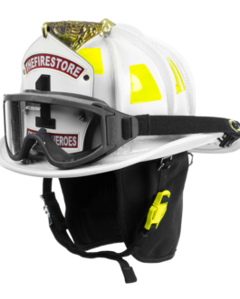 Cairns White N6A Houston Leather Fire Helmet