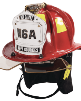 Cairns Red N6A Houston Leather Fire Helmet