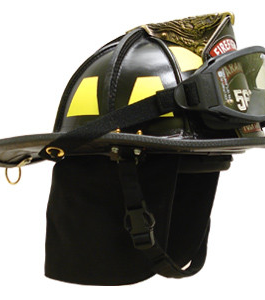 LION American Heritage Leather Traditional Structural Helmet